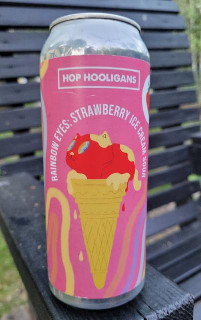 Rainbow eyes: strawberry ice cream sour 6.0%, Hop Hooligans, Romania