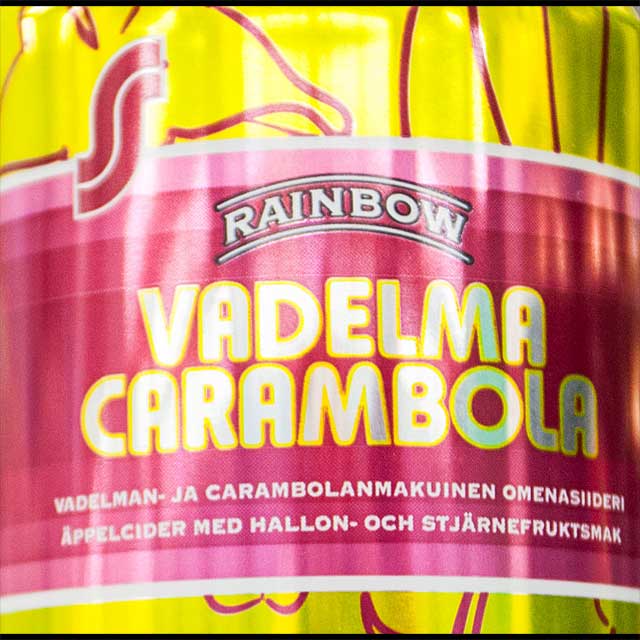 Rainbow Vadelma Carambola 4.0%, Laitilan Wirvoitusjuomatehdas, Finland