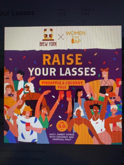 Raise Your Lasses 5.0%, Brew York, England