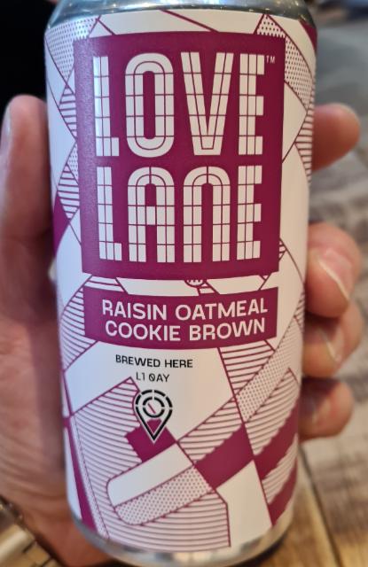 Raisin Oatmeal Cookie Brown 5.0%, Love Lane Brewing, England