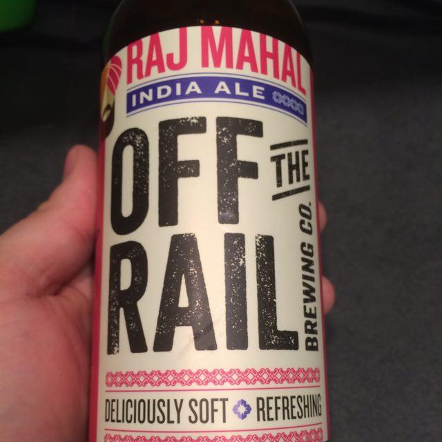 Raj Mahal India Ale 5.0%, Off the Rail Brewing, Canada