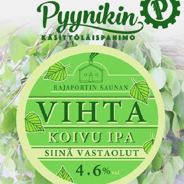 Rajaportin Saunan Vihta Koivu IPA 4.6%, Pyynikin Brewing Company, Finland
