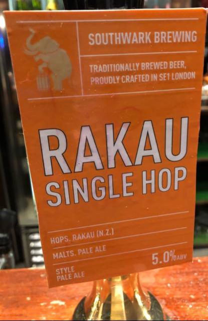 Single Hop - Rakau 5.0%, Southwark Brewing, England