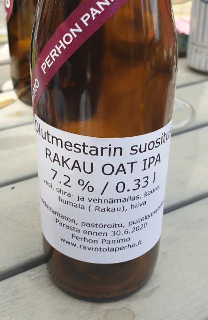 Rakau Oat IPA 7.2%, Perhon Panimo, Finland