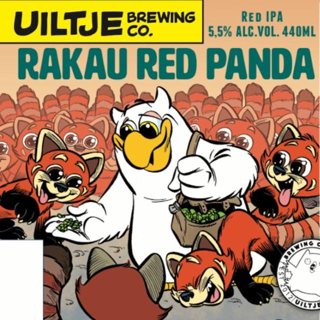 Rakau Red Panda 5.5%, Uiltje Brewing Co, Netherlands
