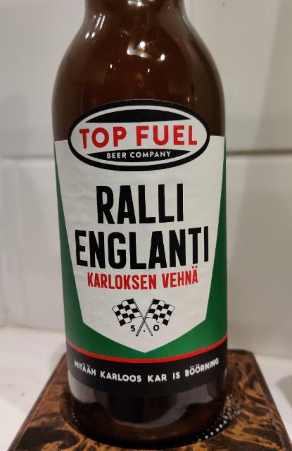Ralli Englanti: Karloksen Vehnä 5.0%, Top Fuel Beer Company, Finland