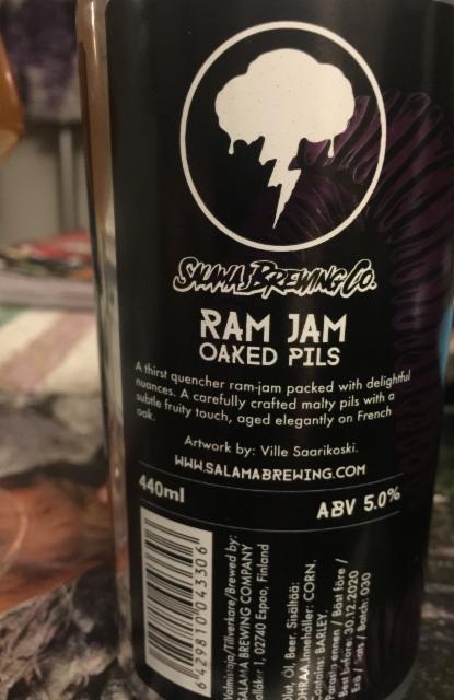 Ram Jam 5.0%, Salama Brewing Company, Finland