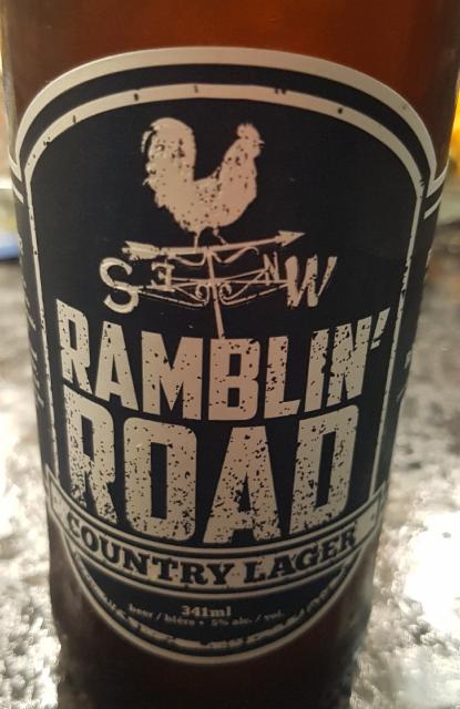ramblin road country lager 5.0%, Ramblin' Road Brewery Farm, Canada