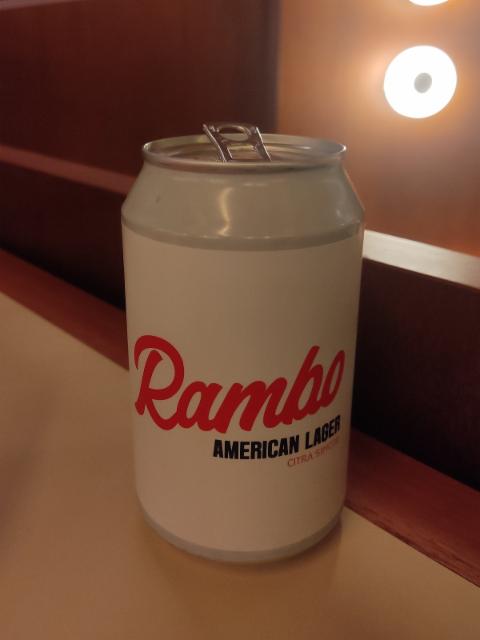rambo american lager 4.8%, Nanobrasserie De L'Ermitage, Belgium