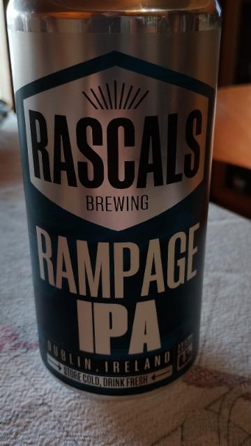 rampage ipa 6.5%, Rascals Brewing Company, Ireland