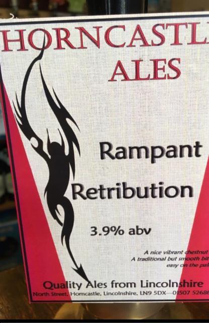 Rampant Retribution 3.9%, Horncastle Ales, England