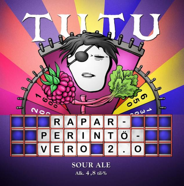 Raparperintövero 2.0 4.8%, Panimoyhtiö Tuju, Finland