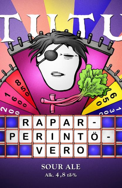 Raparperintövero 4.8%, Panimoyhtiö Tuju, Finland