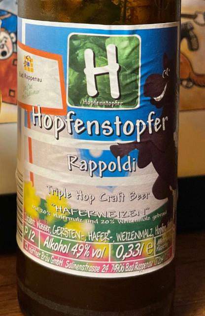 Rappoldi 4.9%, Hopfenstopfer, Germany