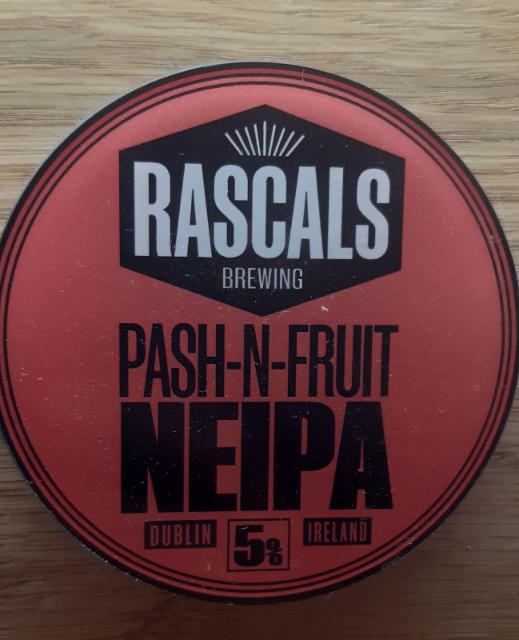 rascals pash n fruit neipa 5.0%, Rascals Brewing, Ireland