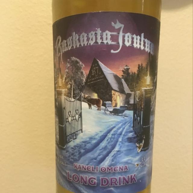 Raskasta Joulua Kaneliomena Long Drink 5.0%, Vakka-Suomen Panimo, Finland