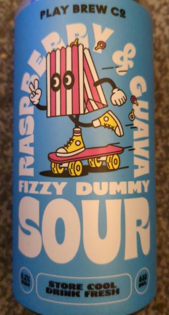Raspberry & Guava Fizzy Dummy Sour 6.2%, Play Brew Co, England