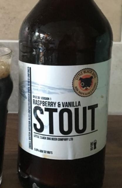 Raspberry & Vanilla Stout 5.8%, Little Black Dog Beer Company Limited, England