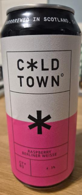 Raspberry berliner weisse 4.3%, Cold Town Beer, Scotland