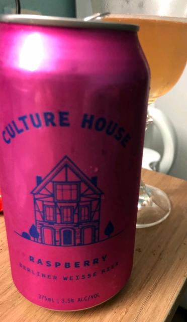 Raspberry Berliner Weisse Beer, Culture House Raspberry