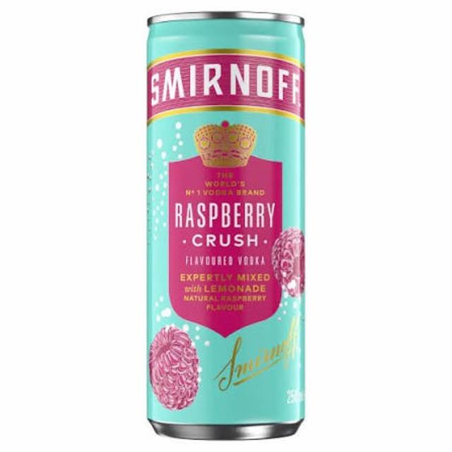 Raspberry Crush 6.0%, Smirnoff, Russia