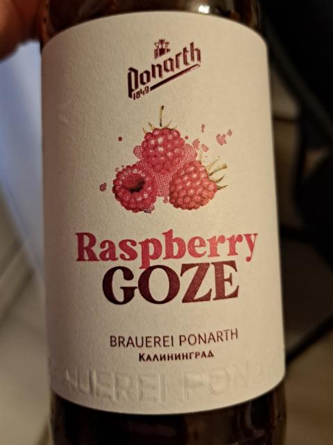 Raspberry Gose 4.0%, Brauerei Ponarth / Pivovarni Ponart / Пивоварни Понарт, Russia