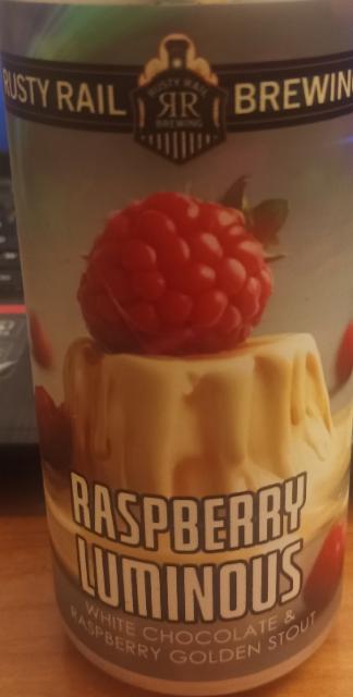 raspberry luminous 6.5%, Rusty Rail Brewing Company, United States