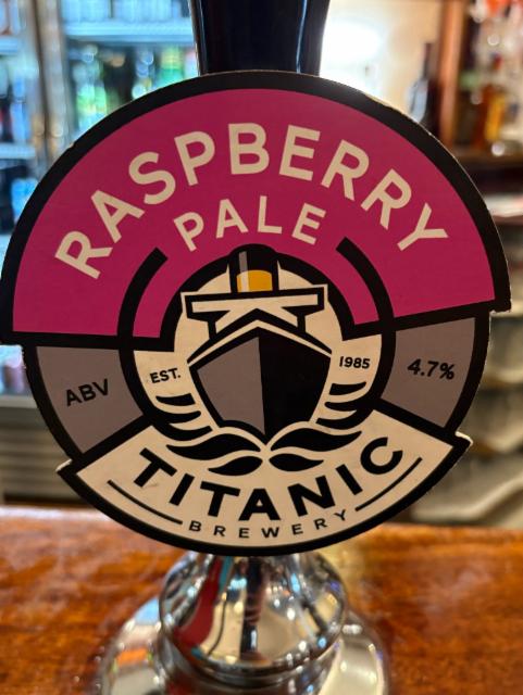 Raspberry pale 4.7%, Titanic Brewery, England