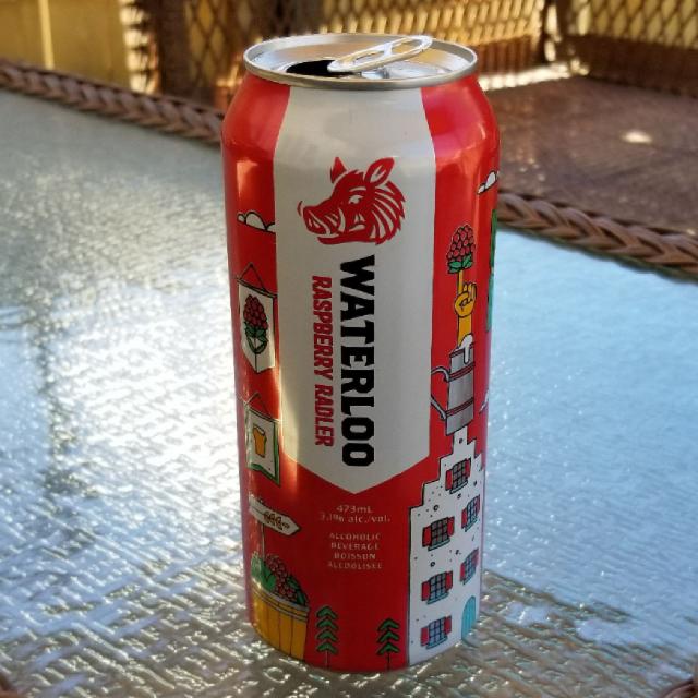 Raspberry radler 3.1%, Waterloo Brewing Co, Canada