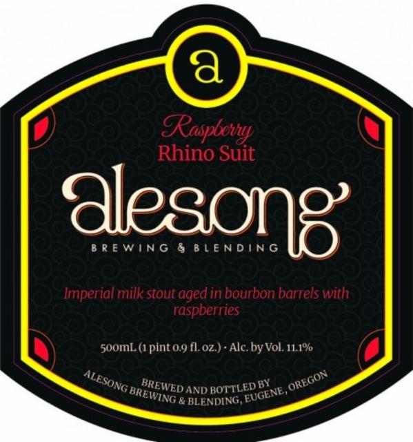 raspberry rhino suit 11.1%, Alesong Brewing & Blending, United States