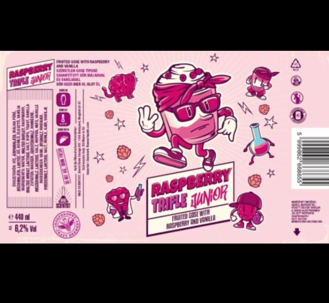Raspberry Trifle Junior 6.2%, Mad Scientist, Hungary