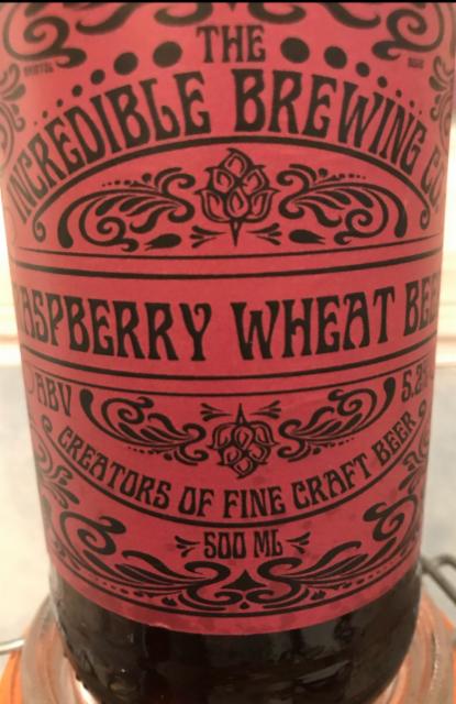 Raspberry Wheat Beer 5.2%, The Incredible Brewing Co., England