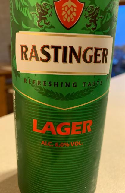 Rastinger Lager 6.0%, Tesco, England