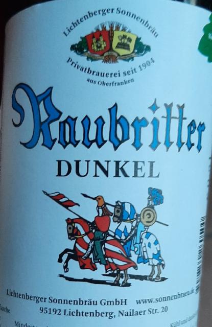 Raubritter Dunkel 5.0%, Sonnenbräu Lichtenberger, Germany