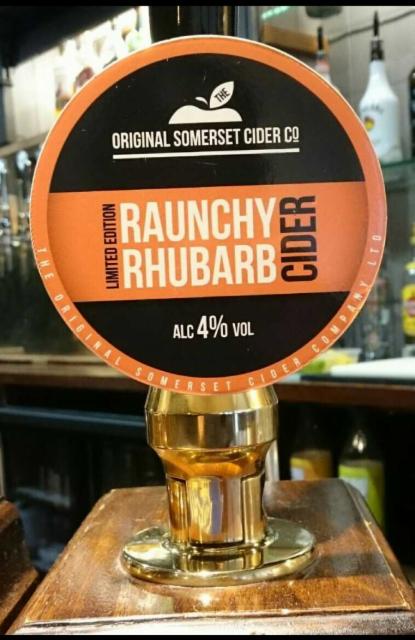 Raunchy Rhubarb Cider 4.0%, The Original Somerset Cider Co., England