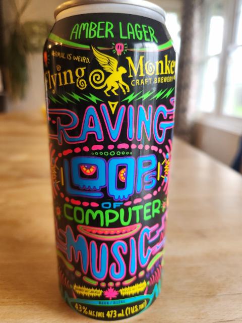Raving Loops of Computer Music 4.3%, Flying Monkeys Craft Brewery, Canada