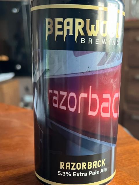 Razorback 5.3%, Bearwood Brewing, England