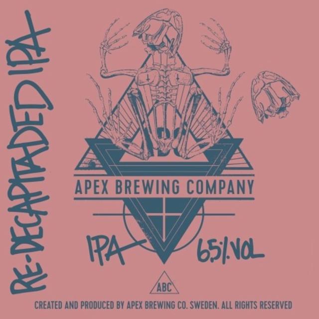 Re-Decapitaded IPA 6.5%, Apex Brewing Company, Sweden