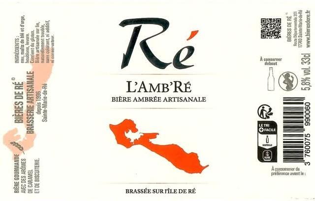 Ré L'Amb'Ré, Bières De Ré