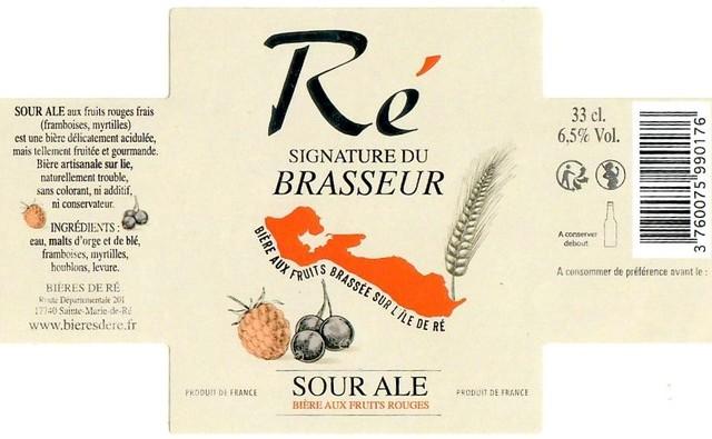 Ré Sour Ale Fruits Rouges 6.5%, Bières De Ré, France