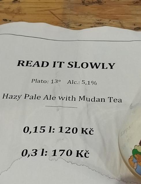 Read it slowly 5.1%, Birrificio Wild Raccoon, Italy