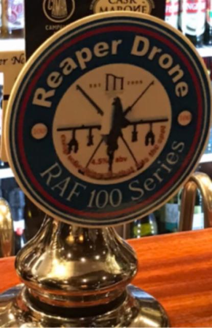 Reaper Drone RAF 100 Series 4.5%, Milestone Brewery, England