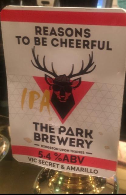 Reasons To Be Cheerful 5.4%, The Park Brewery, England