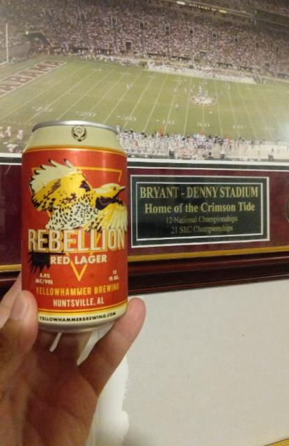 Rebellion 5.4%, Yellowhammer Brewing, United States