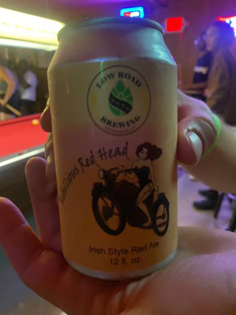 Rebellious Red Head 5.0%, Low Road Brewing, United States