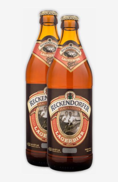 Reckendorfer Lagerbier Hell 4.8%, Schlossbrauerei Reckendorf, Germany