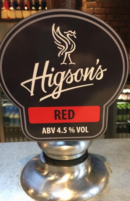 Red 4.5%, Higson's Brewery, England