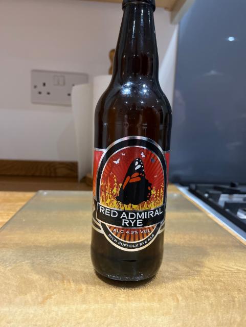 Red Admiral Rye 4.3%, Nethergate Brewery, England
