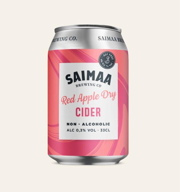 Red Apple Dry Non Alc 0.3%, Saimaa Brewing Company, Finland
