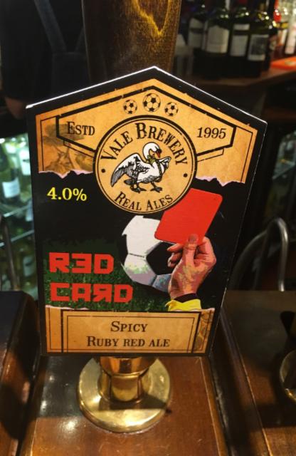 Red Card 4.0%, Vale Brewery, England